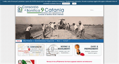 Desktop Screenshot of consorziobonifica9ct.it